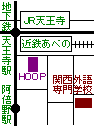 関西外語専門学校地図